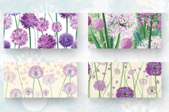 Allium Flowers Garden Mug Wrap Sublimation Designs Product Image 2