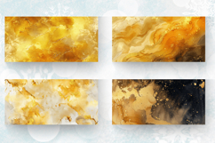 Watercolor Gold Fantasy Mug Wrap Sublimation Designs Product Image 2