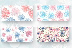 4th of July Pastel Fireworks Mug Wrap Sublimation Designs Product Image 2
