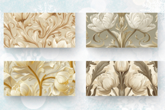 Ornamental Cream Tulip Mug Wrap Sublimation Designs Product Image 2