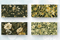 Olive Floral Print Fabric Mug Wrap Sublimation Designs Product Image 2