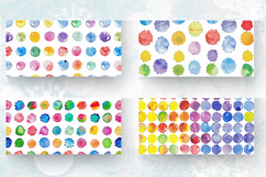 Watercolor Rainbow Polka Dot Mug Wrap Sublimation Designs Product Image 2