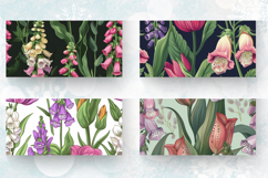 Tulip and Foxglove Mug Wrap Sublimation Designs Product Image 2
