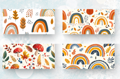 Autumn Rainbow Mug Wrap Sublimation Designs Product Image 2