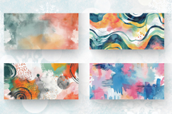 Abstract Watercolor Boho Mug Wrap Sublimation Designs Product Image 2