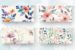 Delicate Watercolor Floral Mug Wrap Sublimation Designs Product Image 2