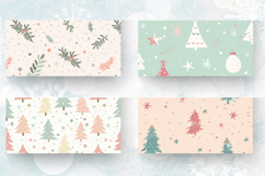 Simple Pastel Christmas Mug Wrap Sublimation Designs Product Image 2