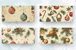 Vintage Christmas Mug Wrap Sublimation Designs Product Image 2