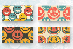 Smile Retro Mug Wrap Sublimation Designs Product Image 2