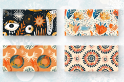 Abstract Boho Mug Wrap Sublimation Designs Product Image 2