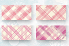 Pink Plaid Mug Wrap Sublimation Designs Product Image 2