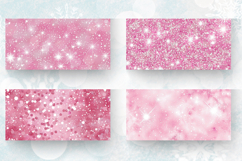 Pastel Pink Glitter Mug Wrap Sublimation Designs Product Image 2