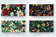 Festive Blend Joyful Christmas Mug Wrap Sublimation Designs Product Image 2