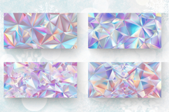 Pastel Holographic Diamond Mug Wrap Sublimation Designs Product Image 2