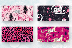 Pink Leopard Christmas Mug Wrap Sublimation Designs Product Image 2