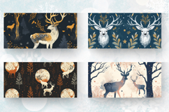 Enchanted Woodland Stag Mug Wrap Sublimation Designs Product Image 2