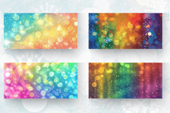 Rainbow Bokeh Mug Wrap Sublimation Designs Product Image 2
