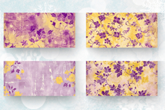Purple Yellow Mug Wrap Sublimation Designs Product Image 2
