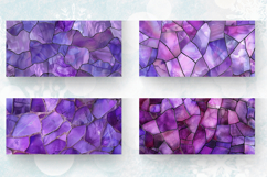 Lilac Stained Glass Mug Wrap Sublimation Designs Product Image 2