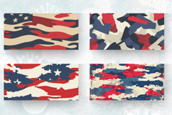 4th of July Camouflage Mug Wrap Sublimation Designs Product Image 2