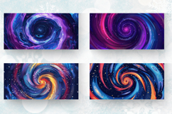 Galaxy Swirl Abstract Cosmic Mug Wrap Sublimation Designs Product Image 2