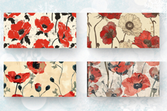 Poppy Floral Junk Journal Mug Wrap Sublimation Designs Product Image 2