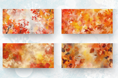 Abstract Fall Watercolor Mug Wrap Sublimation Designs Product Image 2