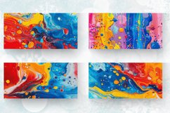 Colorful Paint Splashes Mug wrap Sublimation Designs Product Image 2