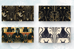 Art Deco Cats Mug Wrap Sublimation Designs Product Image 2