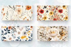 Natural Chic Flowers Mug Wrap Sublimation Designs Product Image 2