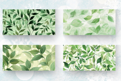 Green Gentle Leaves Mug Wrap Sublimation Designs Product Image 2