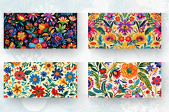 Mexican Floral Fiesta Fabric Mug Wrap Sublimation Designs Product Image 2