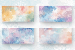 Pastel Watercolor Soft Mug Wrap Sublimation Designs Product Image 2