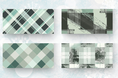 Mint Gray Plaid Textured Checkered Mug Wrap Sublimation Desi Product Image 2