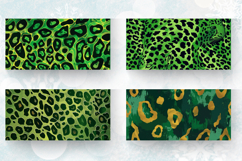 Green Leopard Skin Christmas Mug Wrap Sublimation Designs Product Image 2