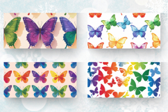 Rainbow Butterfly Mug Wrap Sublimation Designs Product Image 2