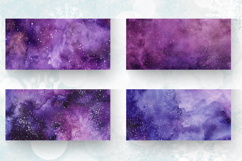 Purple Galaxy Glitter Mug Wrap Sublimation Designs Product Image 2