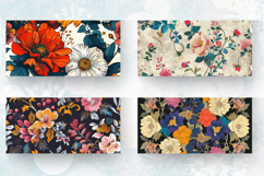 Boho Floral Ephemera Vintage Mug Wrap Sublimation Designs Product Image 2