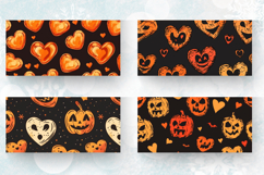 Halloween Hearts Mug Wrap Sublimation Designs Product Image 2