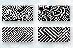 Geometric Black and White Mug Wrap Sublimation Designs Product Image 2