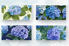 Hydrangea Flowers Mug Wrap Sublimation Designs Product Image 2