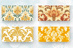 Tuscan Sun Damask Mug Wrap Sublimation Designs Product Image 2