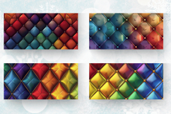 Luxury Rainbow Diamond Tufted Mug Wrap Sublimation Designs Product Image 2