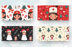 Merry Nurse Christmas Mug Wrap Sublimation Designs Product Image 2