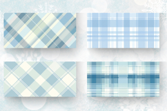 Pale Blue Pastel Plaid Mug Wrap Sublimation Designs Product Image 2