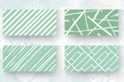 Mint Green White Lines Mug Wrap Sublimation Designs Product Image 2