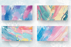 Pastel Acrylic Paint Mug Wrap Sublimation Designs Product Image 2