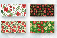 Red and Green Cute Flowers Mug Wrap Sublimation Designs Product Image 2