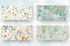 Pastel Wildflower Mug Wrap Sublimation Designs Product Image 2