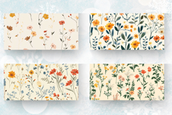 Romantic Retro Cottagecore Wildflowers Mug Wrap Sublimation Product Image 2